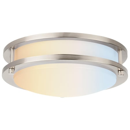 Sunlite 10-in 16W Color Selectable 27K/30K/35K/40K/50K Dimmable Energy Star Flush Mount Ceiling Light 88489-SU